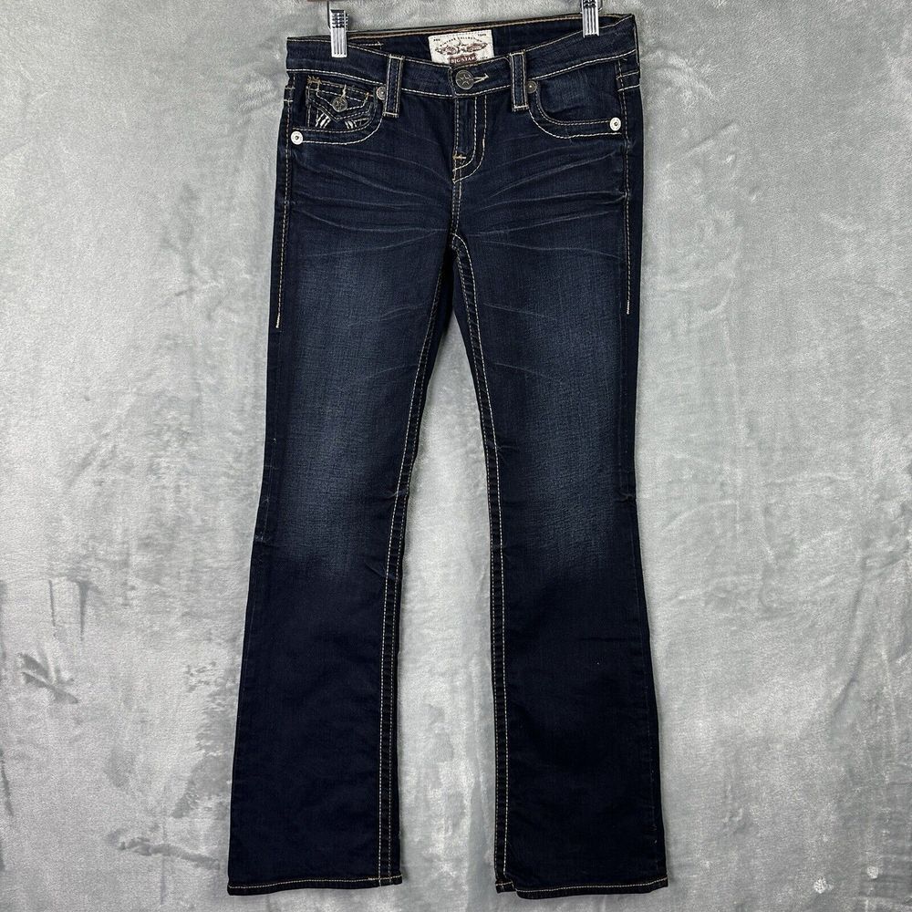 big star liv jeans Women's Dark Wash Blue Bootcut Size 28L (31x32)*